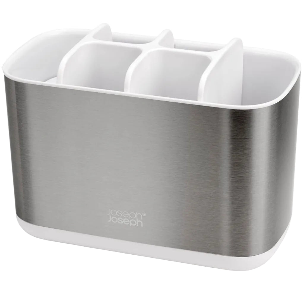 Joseph Joseph 70531 EasyStore Steel Toothbrush Caddy Large White