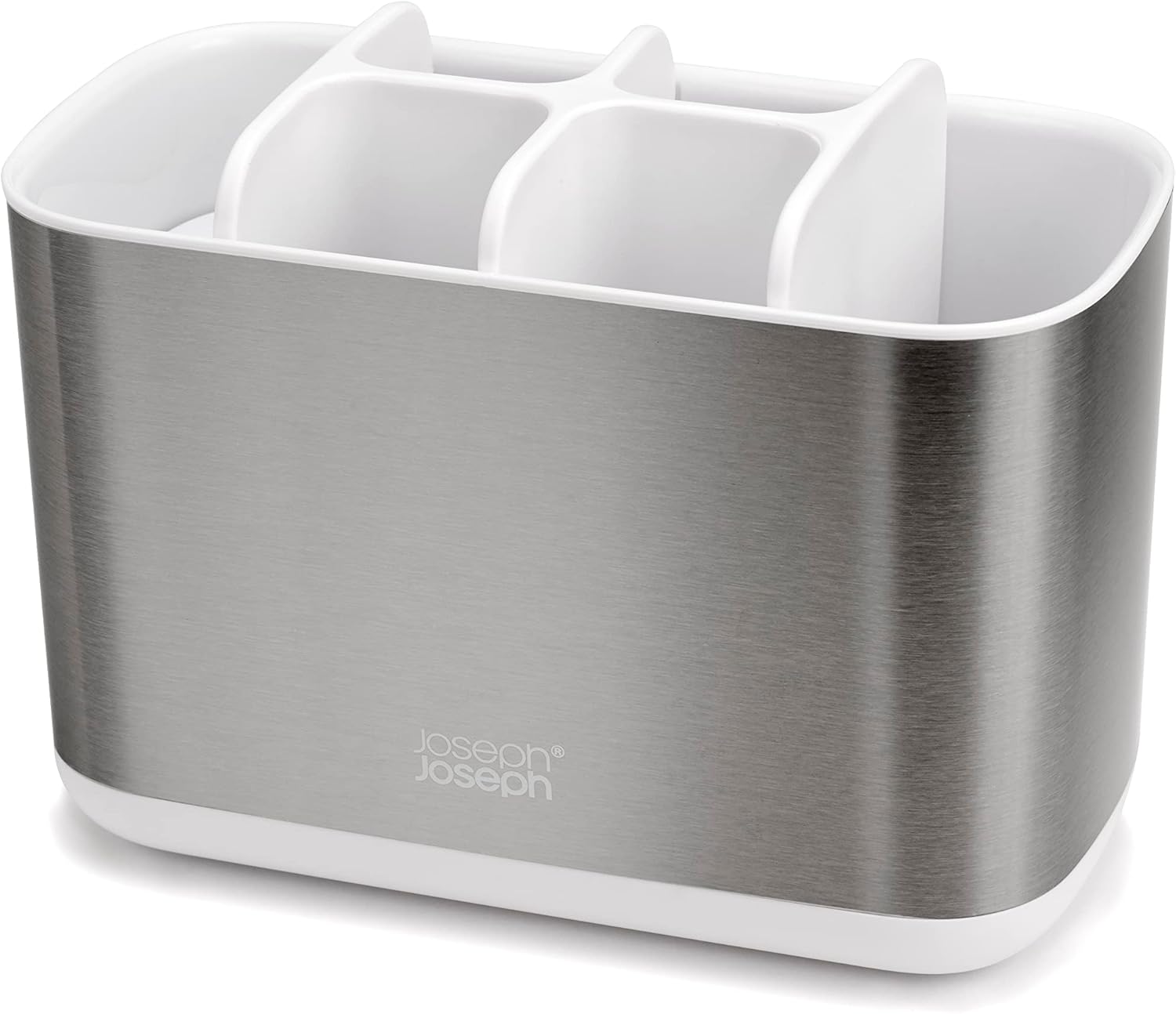 Joseph Joseph 70531 EasyStore Steel Toothbrush Caddy Large White