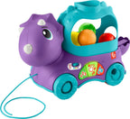 Fisher-Price Infant and Toddler Learning Toy, Dinosaur Ball Popper Pull Toy with Smart Stages Educational Content, Poppin’ Triceratops