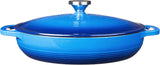 Lodge EC3CC33 Enameled Cast Iron Covered Casserole 3.6 Quart Blue