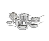 Cuisinart MCP-12N Multiclad Pro Stainless Steel 12-Piece Cookware Set, Silver, MCP-12N