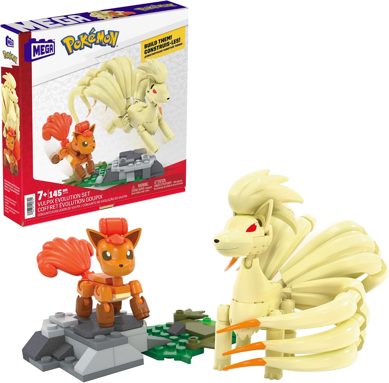 Mega Bloks Pokemon Vulpix Evolution Set