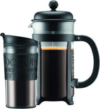 BODUM CD Java Set French Press + Travel Jug Plastic Black