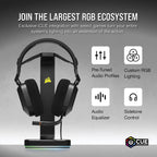 Corsair HS80 RGB USB Premium Gaming Headset with 7.1 Surround Sound Carbon Large