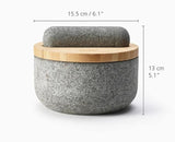 Joseph Joseph Dash™ Pestle & Mortar Set with Bamboo Lid Gray