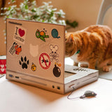 Suck UK Cat Scratch Laptop With Fluffy Mouse Interactive Cat Toys