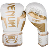 Venum Elite Boxing Gloves - White/Gold - 12oz