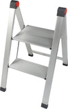 Rene E70320 Hashigo Ultra Slim Stool, 2 Step, Silver