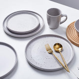Stone Lain Jade Stoneware Dinnerware 16Piece Service For 4 Light Gray