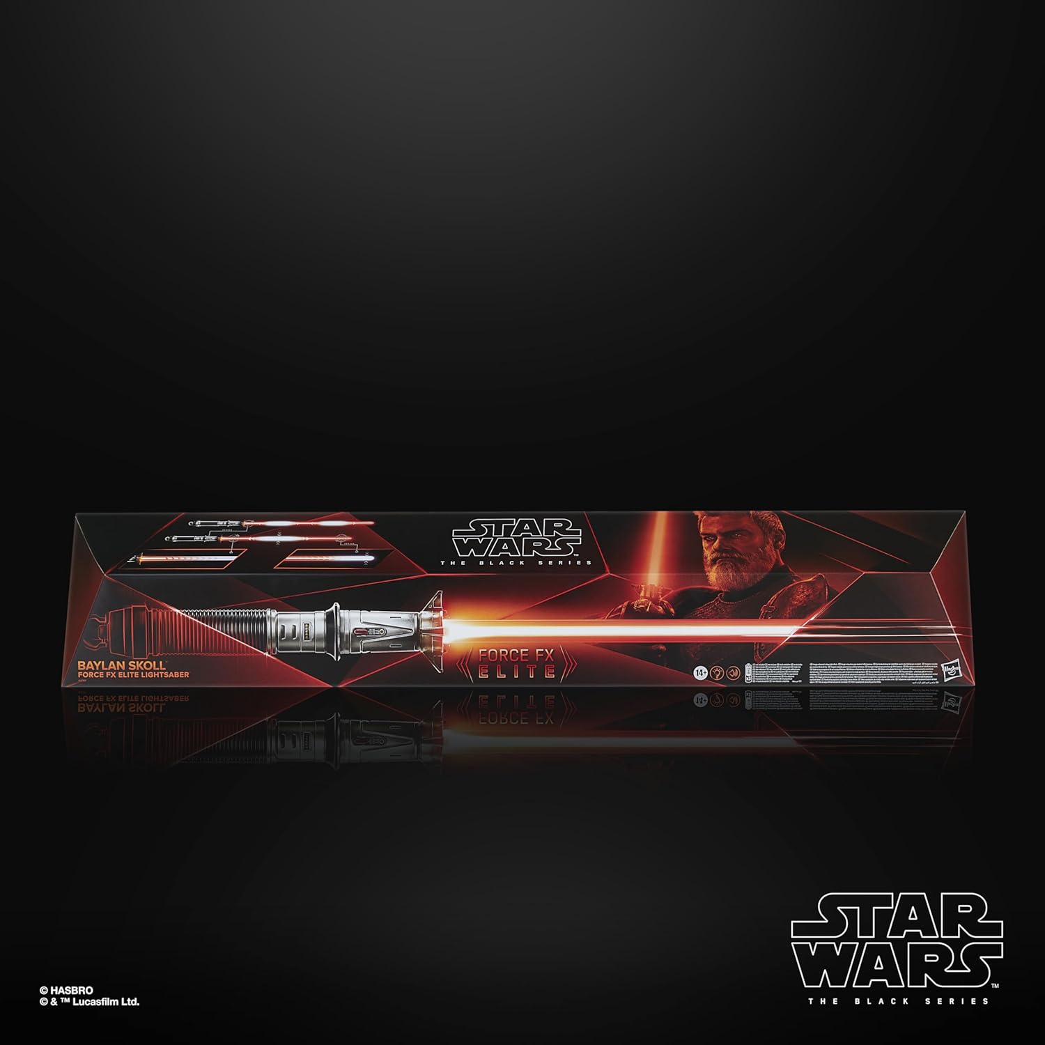 STAR WARS The Black Series Baylan Skoll Force FX Elite Electronic Lightsaber with Advanced LED and Sound Effects, Ages 14 and Up Main image