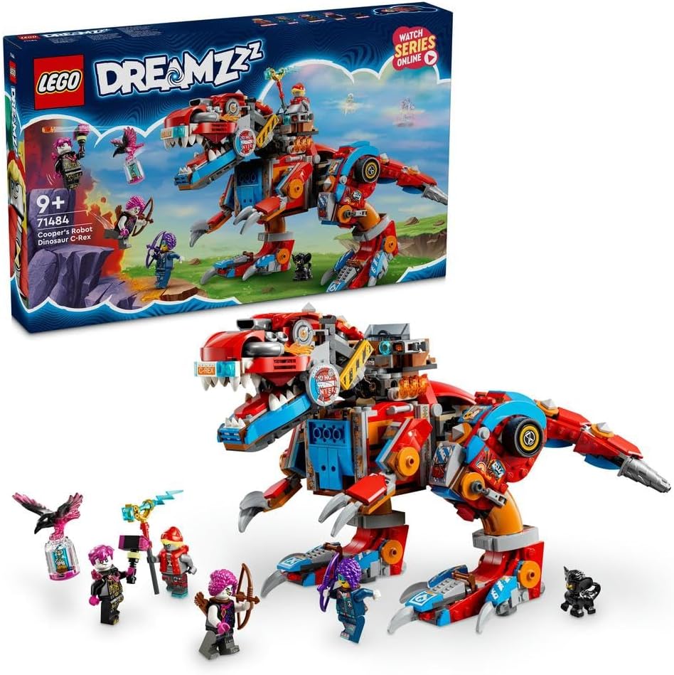Lego Dreamzzz 2in1 Cooper Robot Dinosaur C Rex Set T rex Dino Action Figure Rebuilds into a Cool Pterodactyl Toy for 9 Plus Year Old Boys and Girls