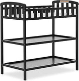 Dream On Me Emily Changing Table, Black 36.5x20x39 Inch (Pack of 1)