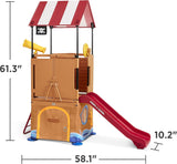 Radio Flyer Play & Fold Away Pirate Ship, Toddler Climber, Kids Playhouse For Ages 2-5