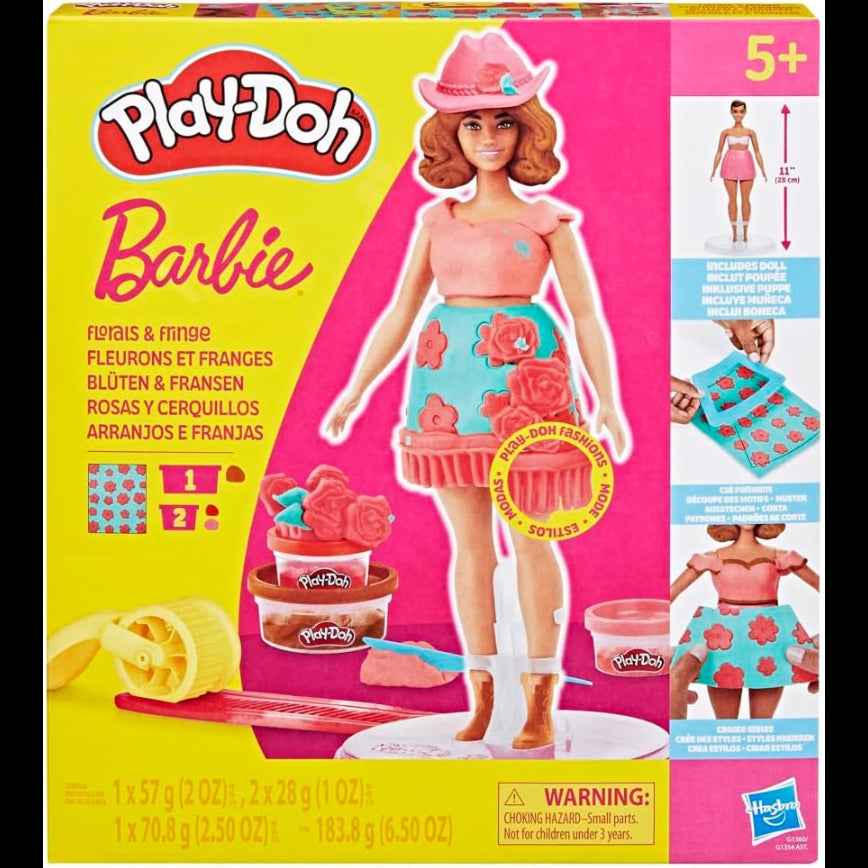 PlayDoh Barbie Florals And Fringe Doll Clothes Craft Kit Secondary image