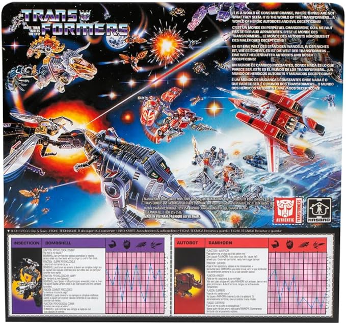 Transformers Toys Retro 40th Anniversary G1 Bombshell Toy