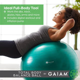 Gaiam Total Body Balance Ball Kit Green 65cm