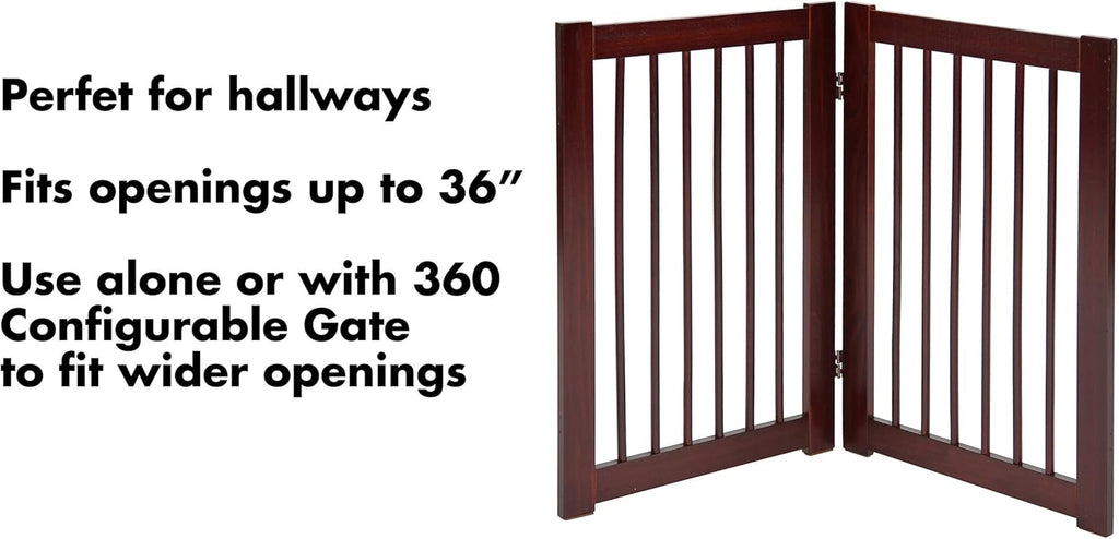 Primetime Petz 33233 Extension Kit For 360 Configurable Walk Through Folding Pet Gate Walnut 30in