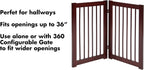 Primetime Petz 33233 Extension Kit For 360 Configurable Walk Through Folding Pet Gate Walnut 30in