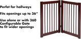 Primetime Petz 33233 Extension Kit For 360 Configurable Walk Through Folding Pet Gate Walnut 30in