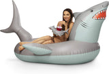 GoFloats Great White Bite Shark Pool Float Party Tube Inflatable Rafts Adults Kids