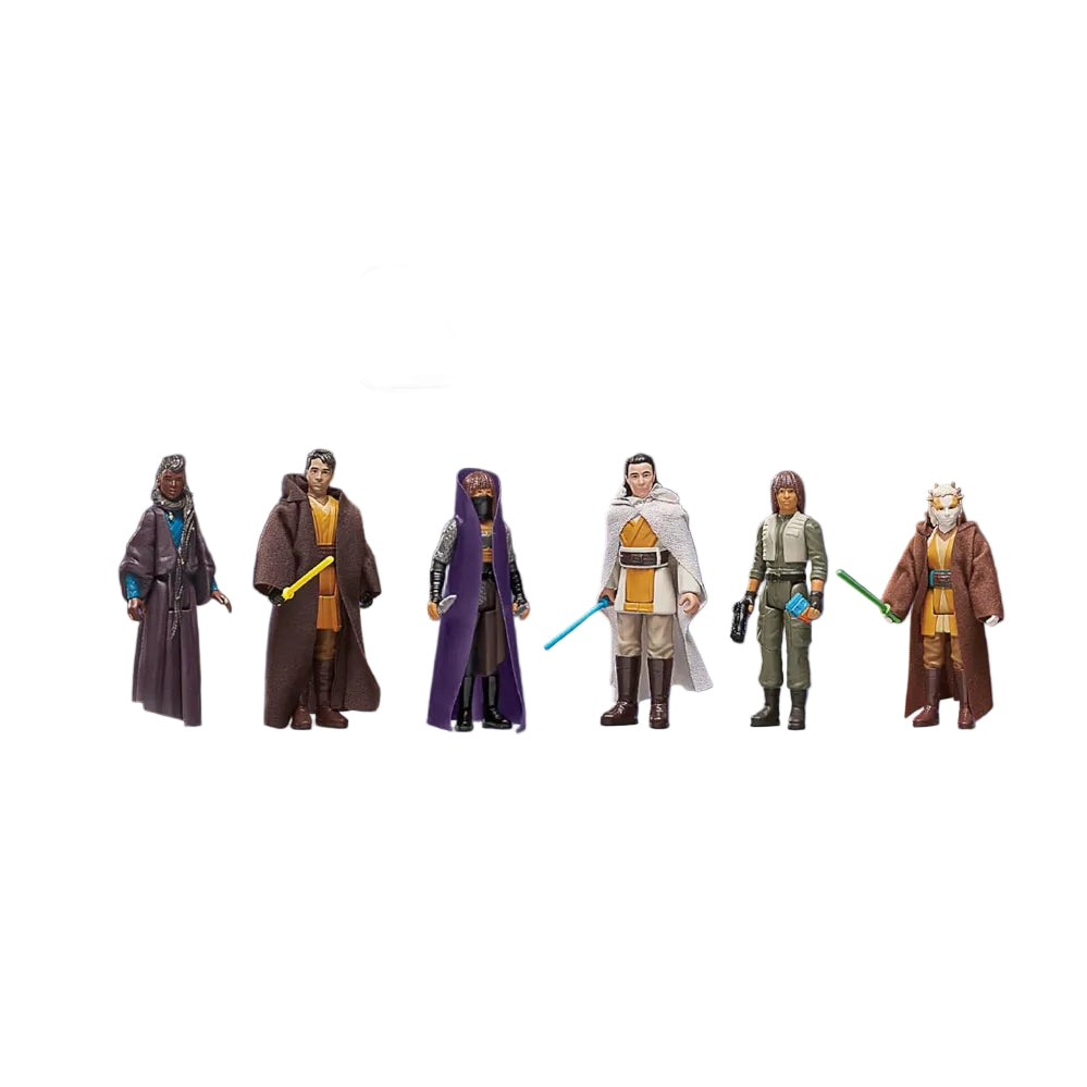 Star Wars Retro Collection Star Wars The Acolyte Multipack 3.75 Inch Collectible Action Figure 6Pack