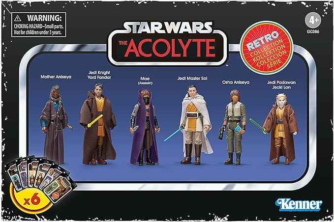 Star Wars Retro Collection The Acolyte Multipack 3.75 Inch Collectible Action Figure