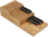 Joseph Joseph 851695 DrawerStore Bamboo 2-Tier Knife Organiser, Large