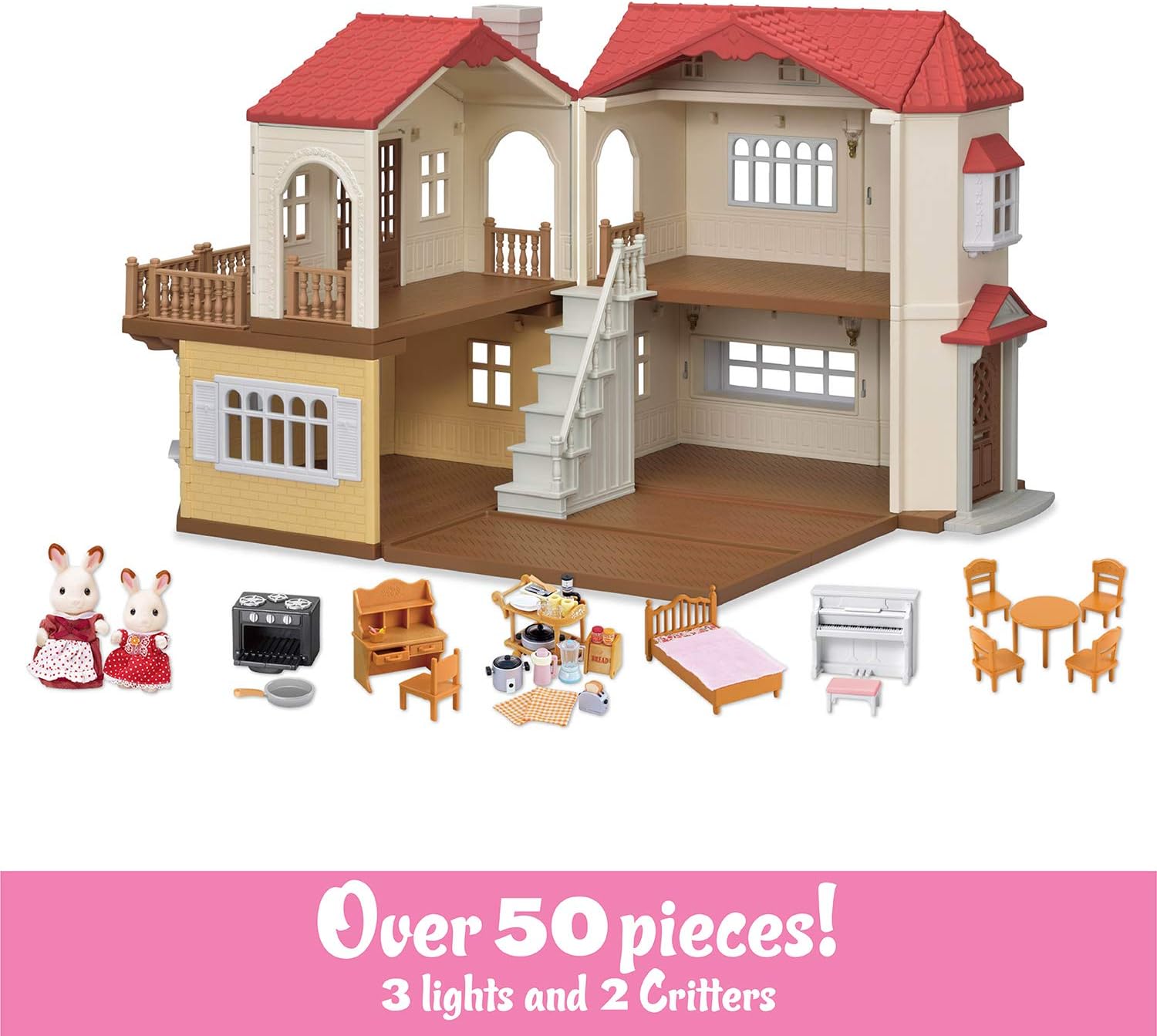 Calico Critters Red Roof Country Home Gift Set