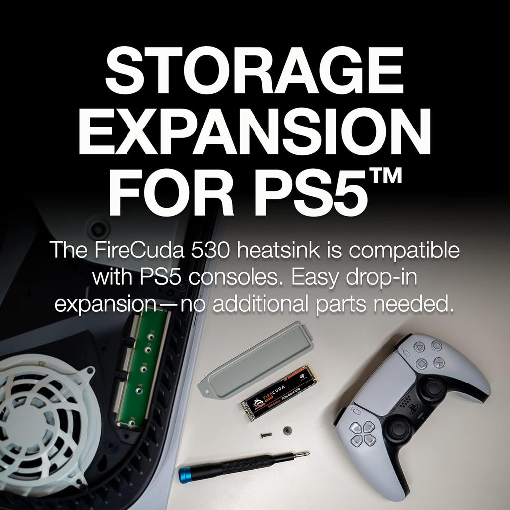 Seagate FireCuda 530 500GB SSD M.2 PCIe Gen4x4 NVMe 1.4 Compatible PS5