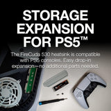 Seagate FireCuda 530 500GB SSD M.2 PCIe Gen4x4 NVMe 1.4 Compatible PS5