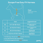 Gooby Escape Free Easy Fit Harness Hot Pink Large