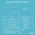 Gooby Escape Free Easy Fit Harness Red Medium