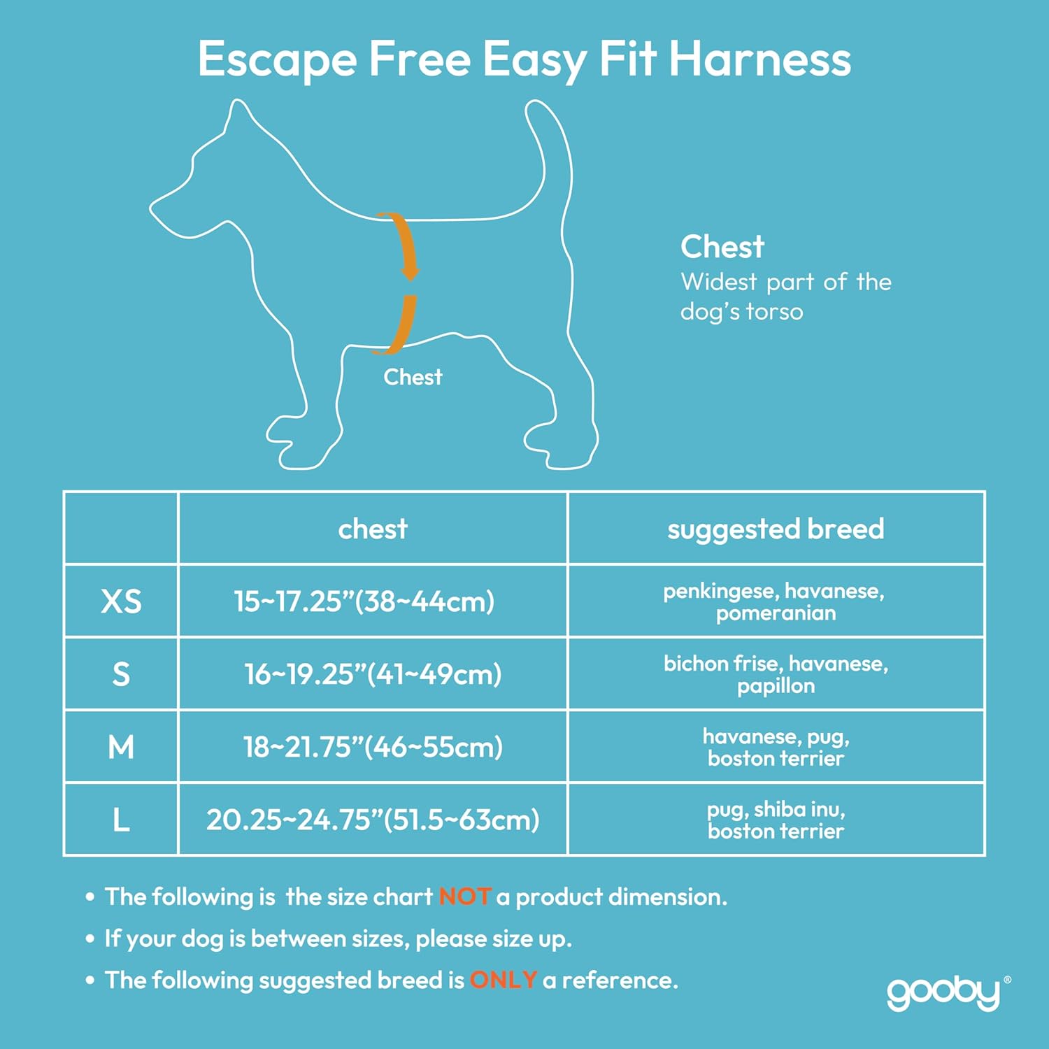 Gooby Escape Free Easy Fit Harness Small Dog StepIn Harness For Dogs That Like To Escape Their Harness Turquoise Small