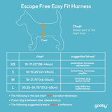 Gooby Escape Free Easy Fit Harness Small Dog StepIn Harness For Dogs That Like To Escape Their Harness Turquoise Small