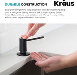 Kraus KSD-41SS Modern Soap Dispenser, Stainless Steel