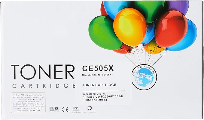 Nippon-ink CE505X (HP 05 X) Black For Use on HP Laser Black Toner Secondary image