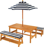 KidKraft Outdoor Wooden Table And Bench Set