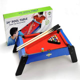 Kidmoro United Sport Wooden Pool or Billiards Table Game, 24-inches