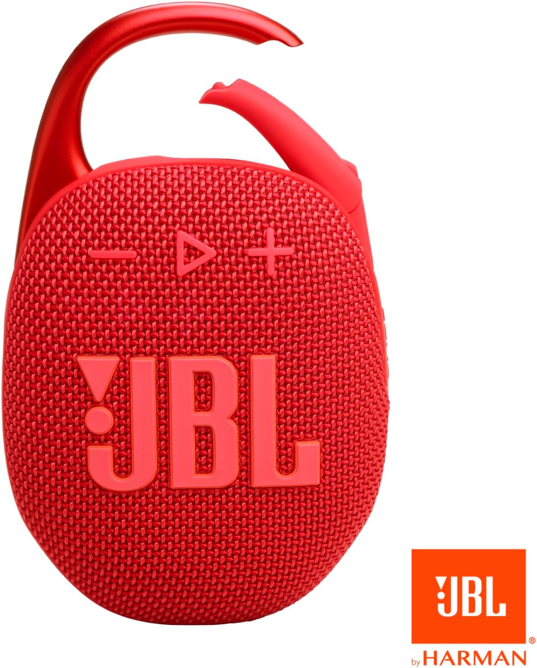 JBL Clip 5 - Ultra-Portable, Waterproof & Dustproof Bluetooth Speaker, Big Pro Sound with Punchy bass, Integrated Carabiner, Up to 12 Hours of Play, Made in Part with Recycled Materials Red Secondary image