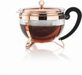BODUM CHAMBORD Copper Classic Teapot, 1.3L, Copper