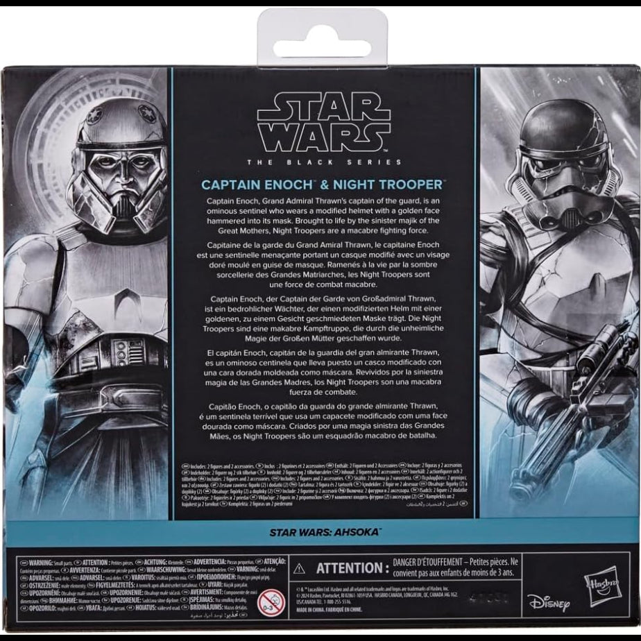 Star Wars The Black Series Captain Enoch And Night Trooper Star Wars Ahsoka Collectible 6 Inch Action Figure 2Pack