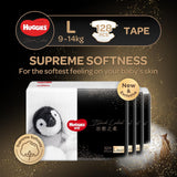 Huggies Black Label Little Penguin Tape L 32pcs X 4