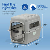 Petmate Sky Kennel For Pets From 30to50 Pound Light Gray