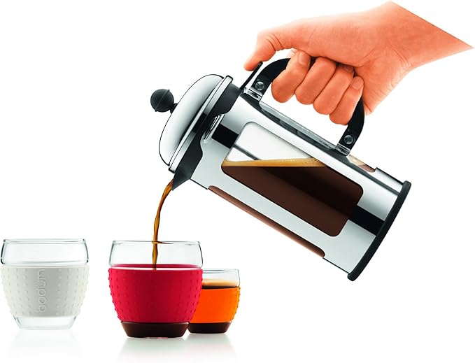 Bodum 11172-16 Chambord French Press 8 Cup Coffee Maker, 1L, Chrome