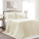 Lush Decor Ruffle Skirt Bedspread Set - 3-Piece Luxurious Farmhouse Bedding