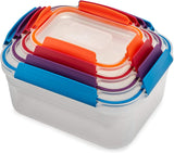 Joseph Joseph 81090 Nest Lock Multi-Size Container Set, Multicolour (4 Pieces)