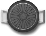 Smeg CKFD2811BLM Non-Stick Deep Pan with Lid, 28cm, Black