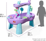 Step2 487299 Rain Showers & Unicorns Water Table Purple 37.25 x 10.25 x 22.00 Inches