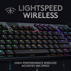 Logitech 920-009529 G915 Tenkeyless Lightspeed Wireless RGB Mechanical Gaming Keyboard Carbon For Windows