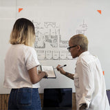 Rocketbook Beacons Whiteboard Reusable Sticker, Orange